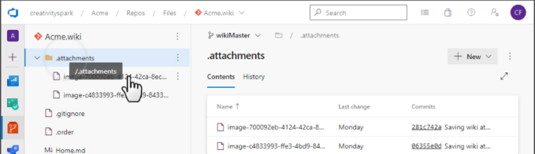Azure DevOps Wiki Attachments • Creativity Spark